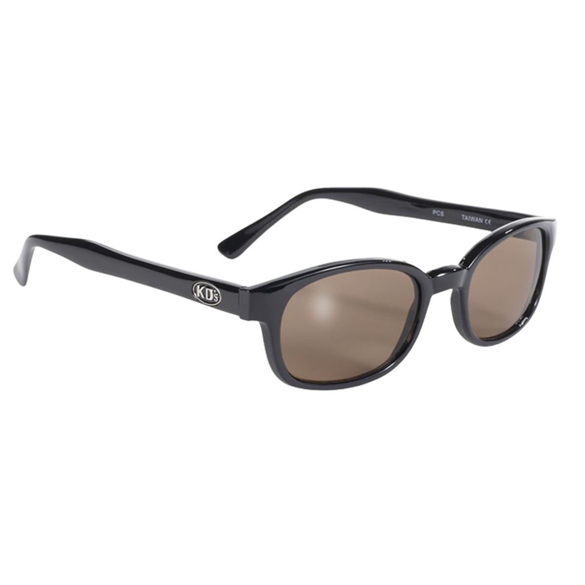 Lunettes de soleil X-KD's 1121 avec verres marron foncé et monture noire