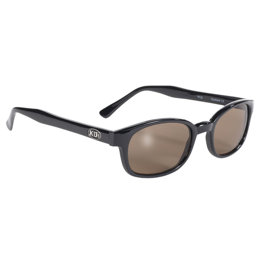Gafas de sol X-KD's 1121 con cristales marrón oscuro y montura negra