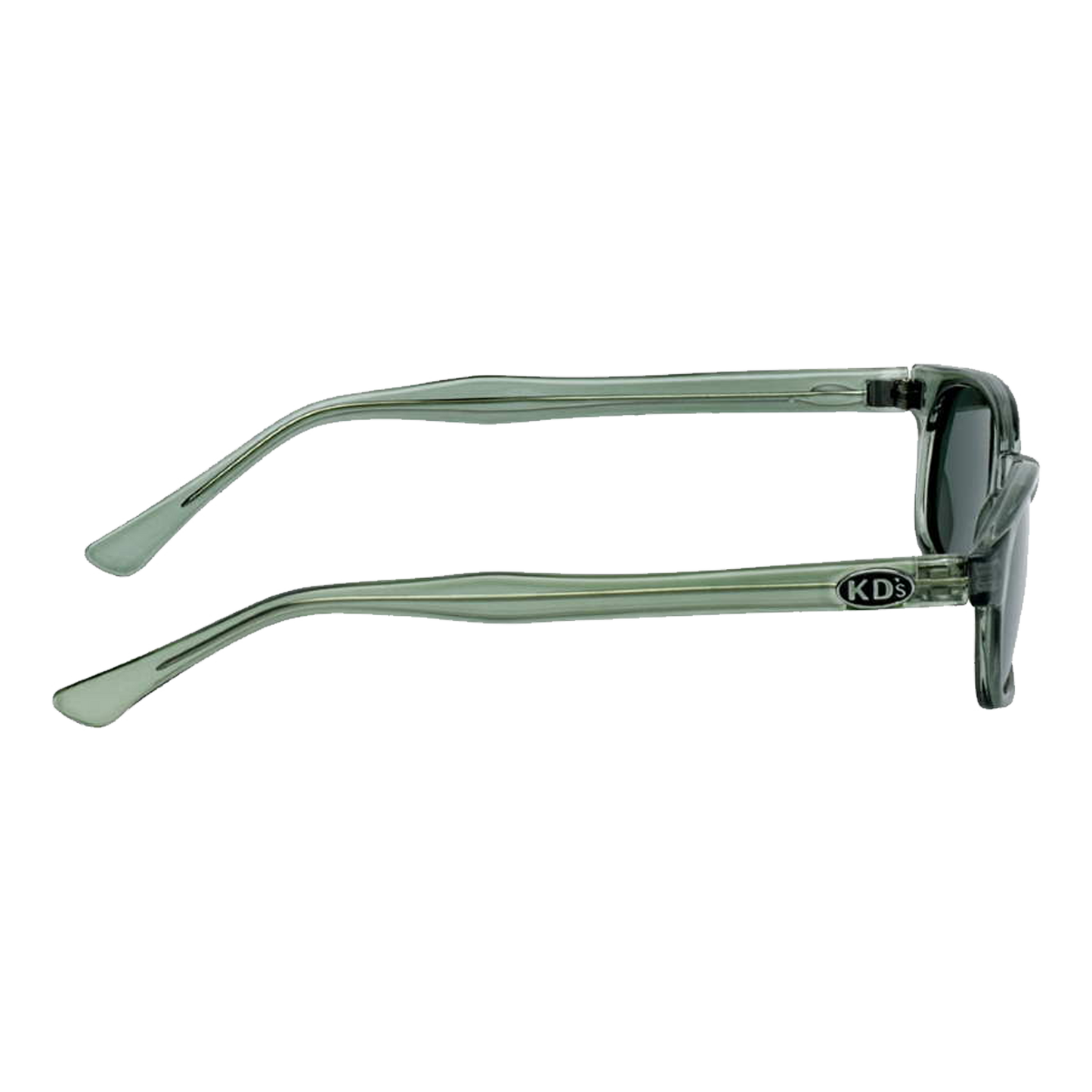 Lunettes de soleil KD's 21269 - Monture translucide verte - Verres verts polarisés