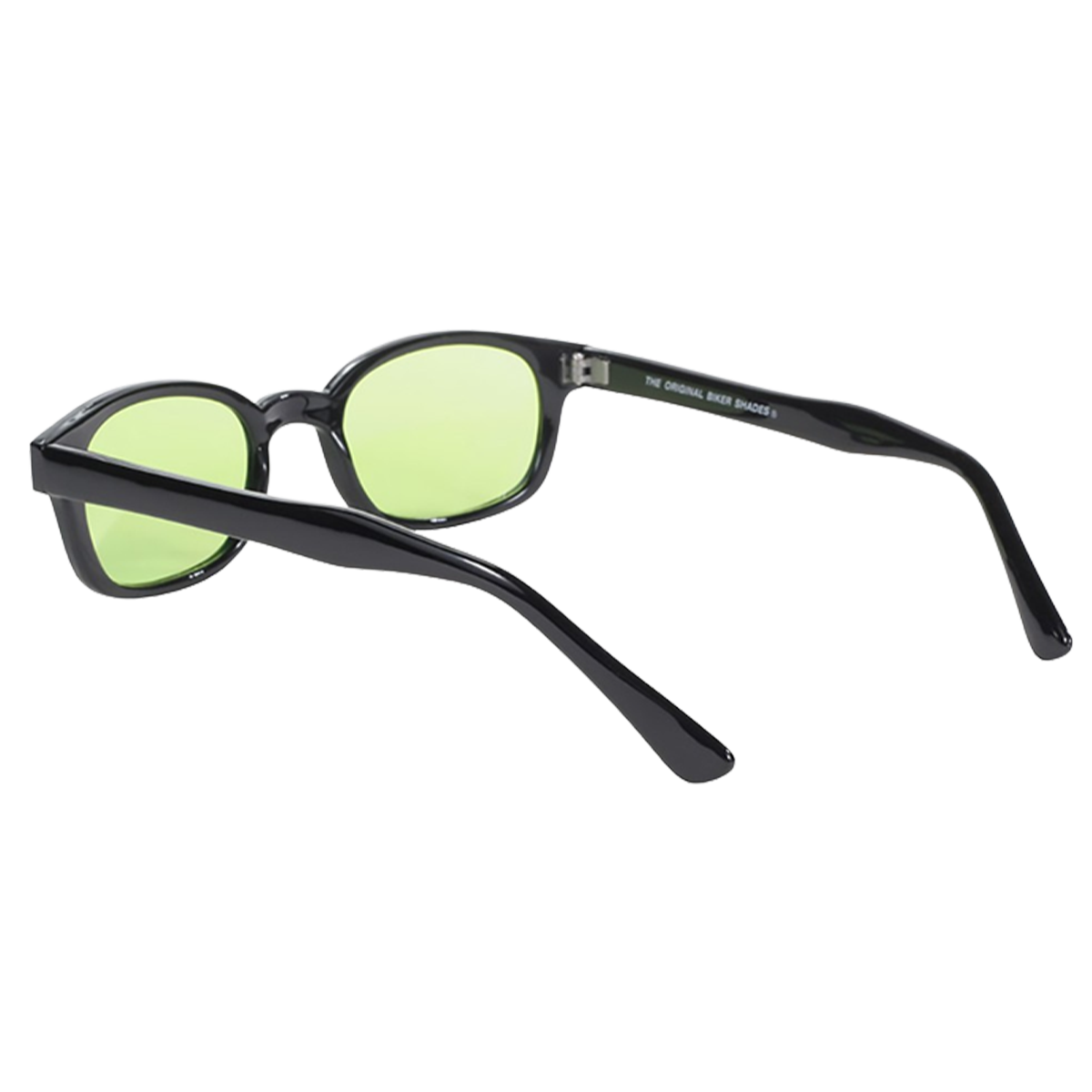 Lunettes de Soleil X-KD's 1016 - Monture noire classique et verres vert clair