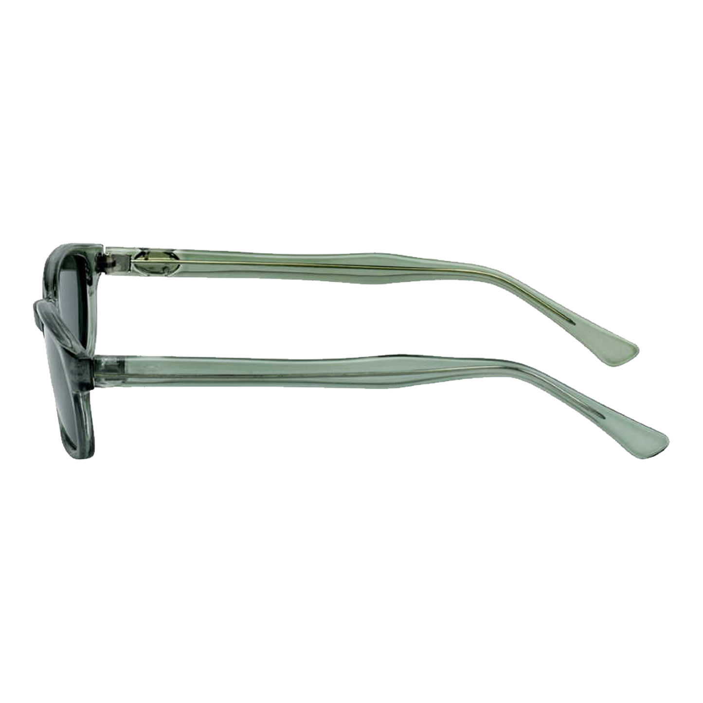 Lunettes de soleil KD's 21269 - Monture translucide verte - Verres verts polarisés