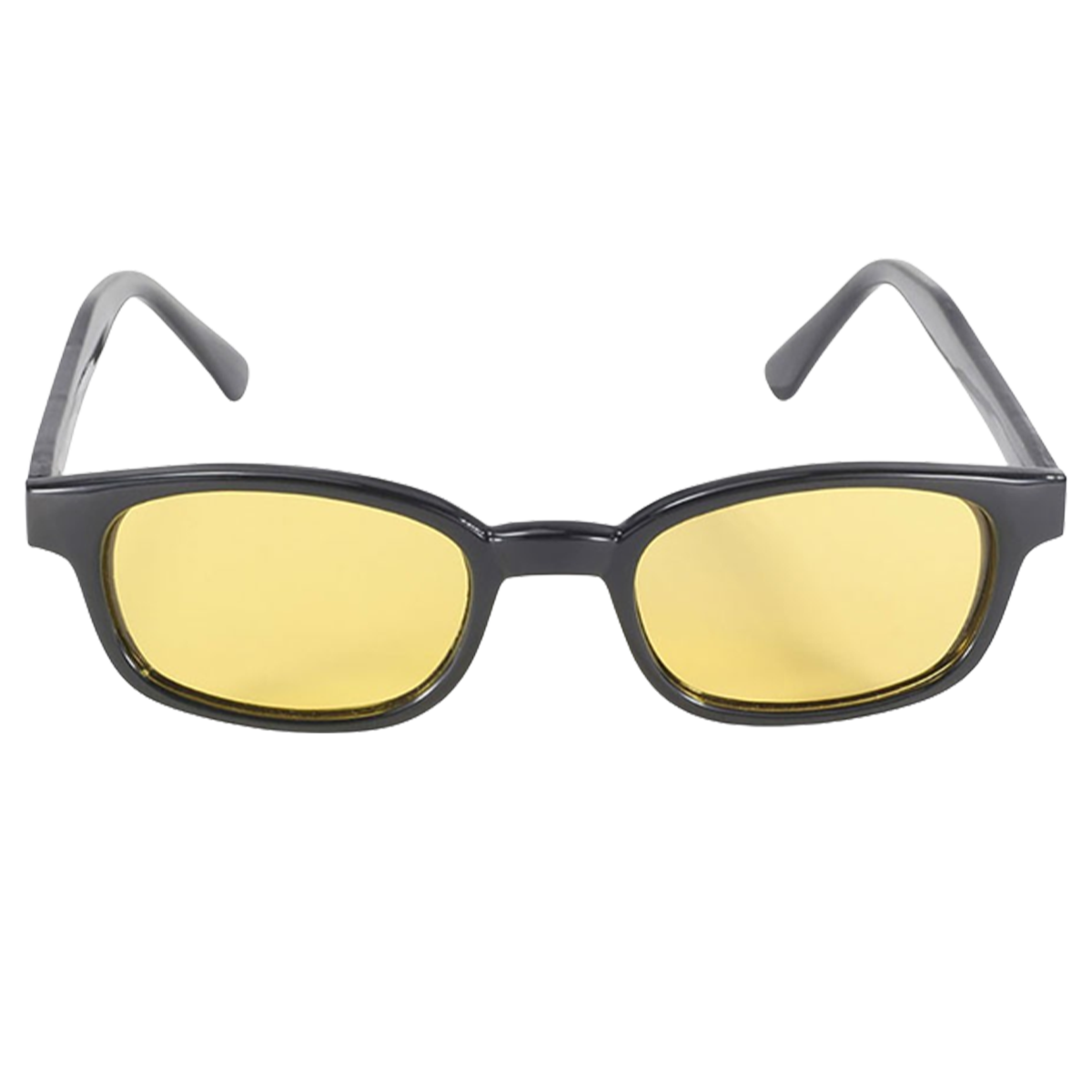 Lunettes de soleil X-KD's 10129 - Monture noire et verres polarisés jaunes
