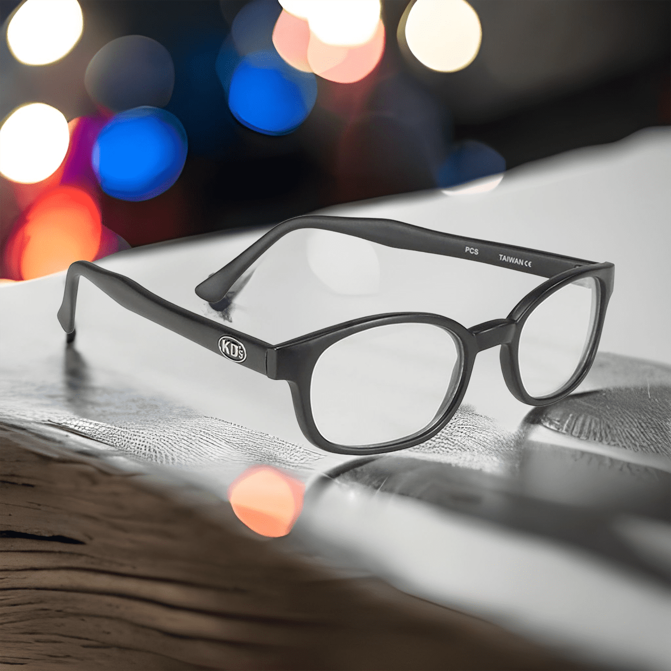 Lunettes de soleil X-KD's 10015 verres clairs sur monture noir mat