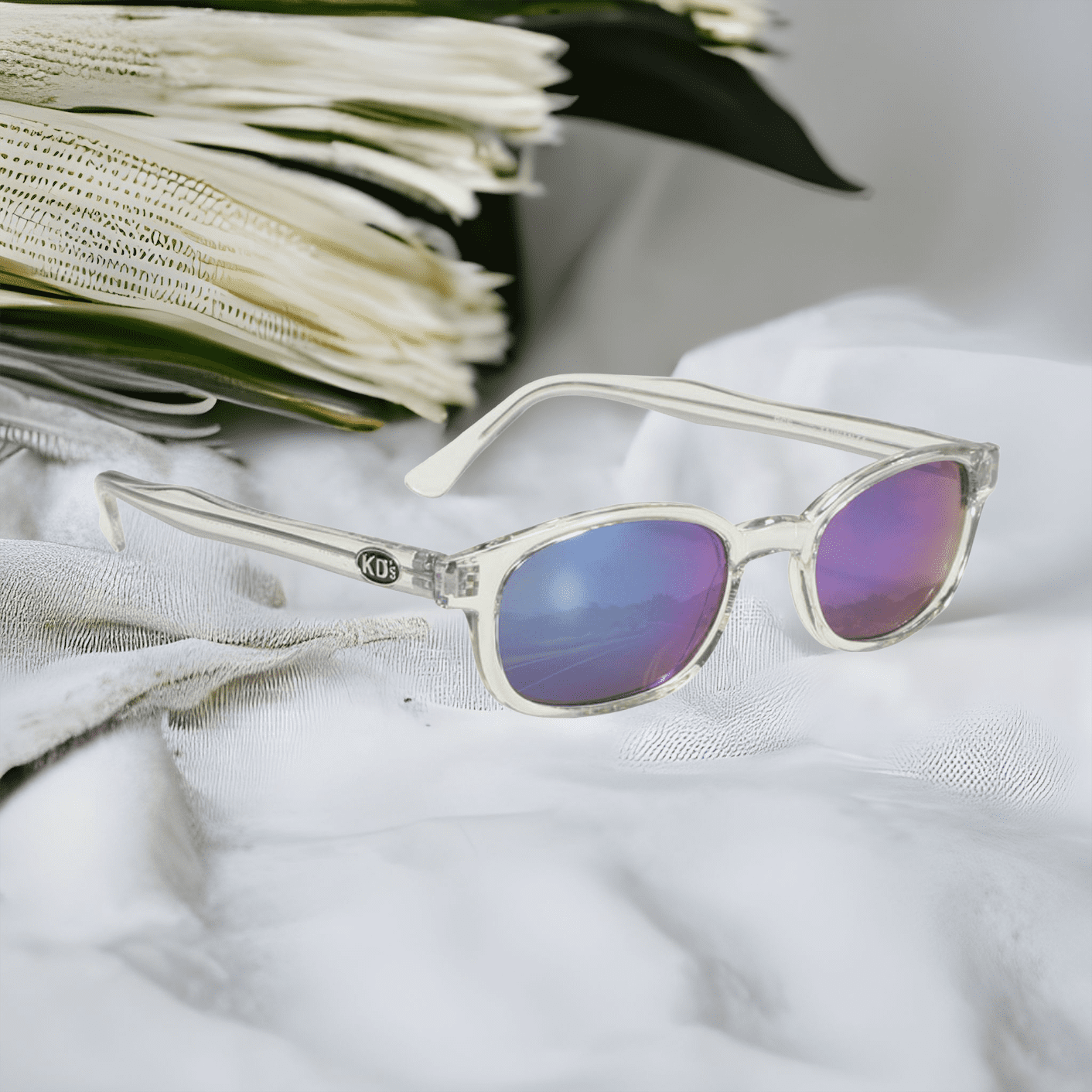Occhiali da sole KD's 22018 con montatura in cristallo e lenti colorate a specchio