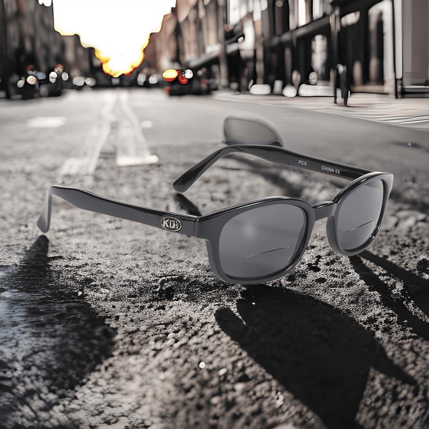 Lunettes de Soleil X-KD’s Readerz Verres loupes double foyer de couleur fumée