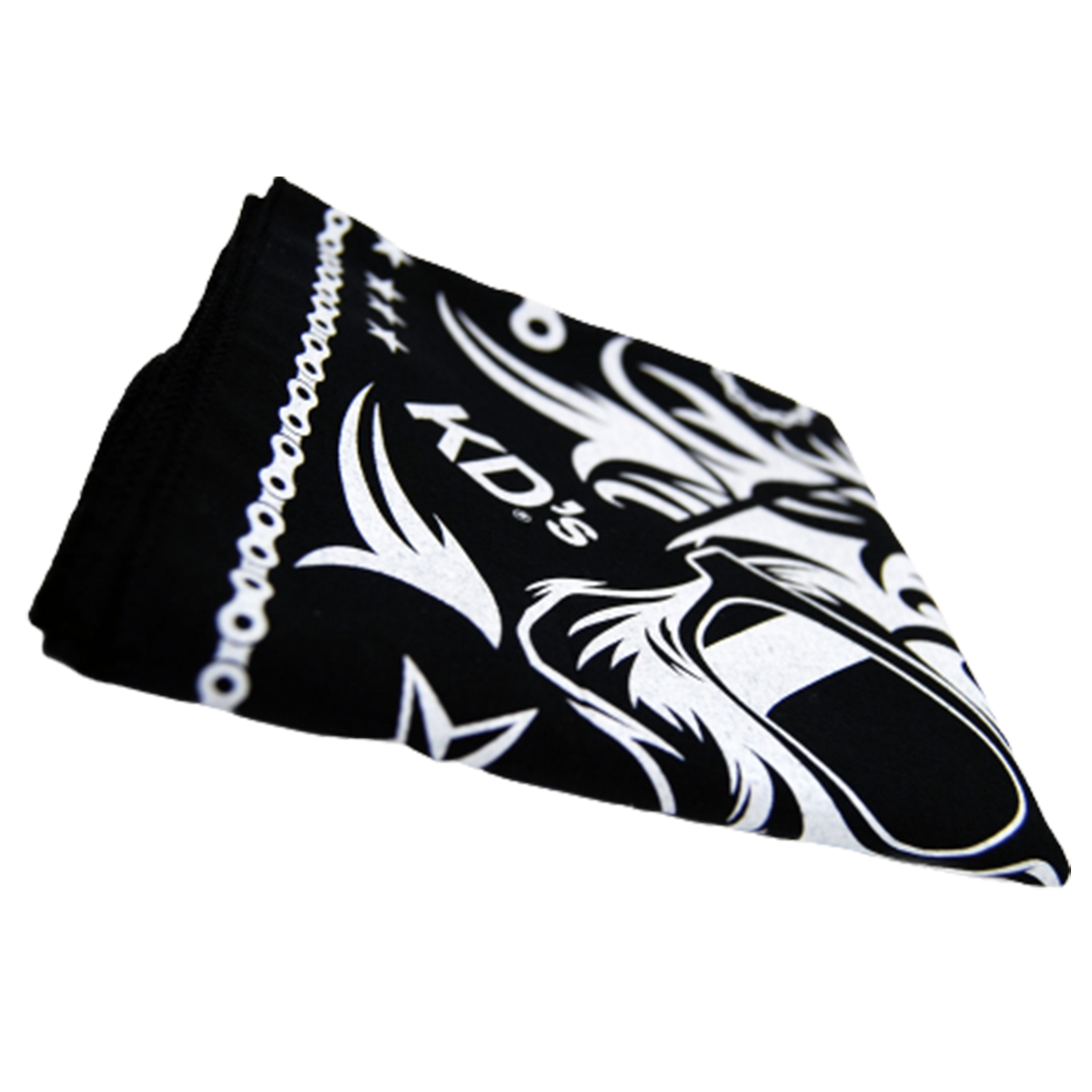 Bandana classica di Skull KD in bianco e nero