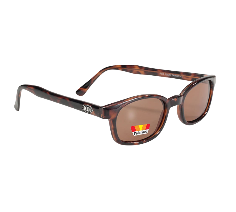 Occhiali da sole 10029 di X-KD con lenti polarizzate color ambra e montatura tartarugata
