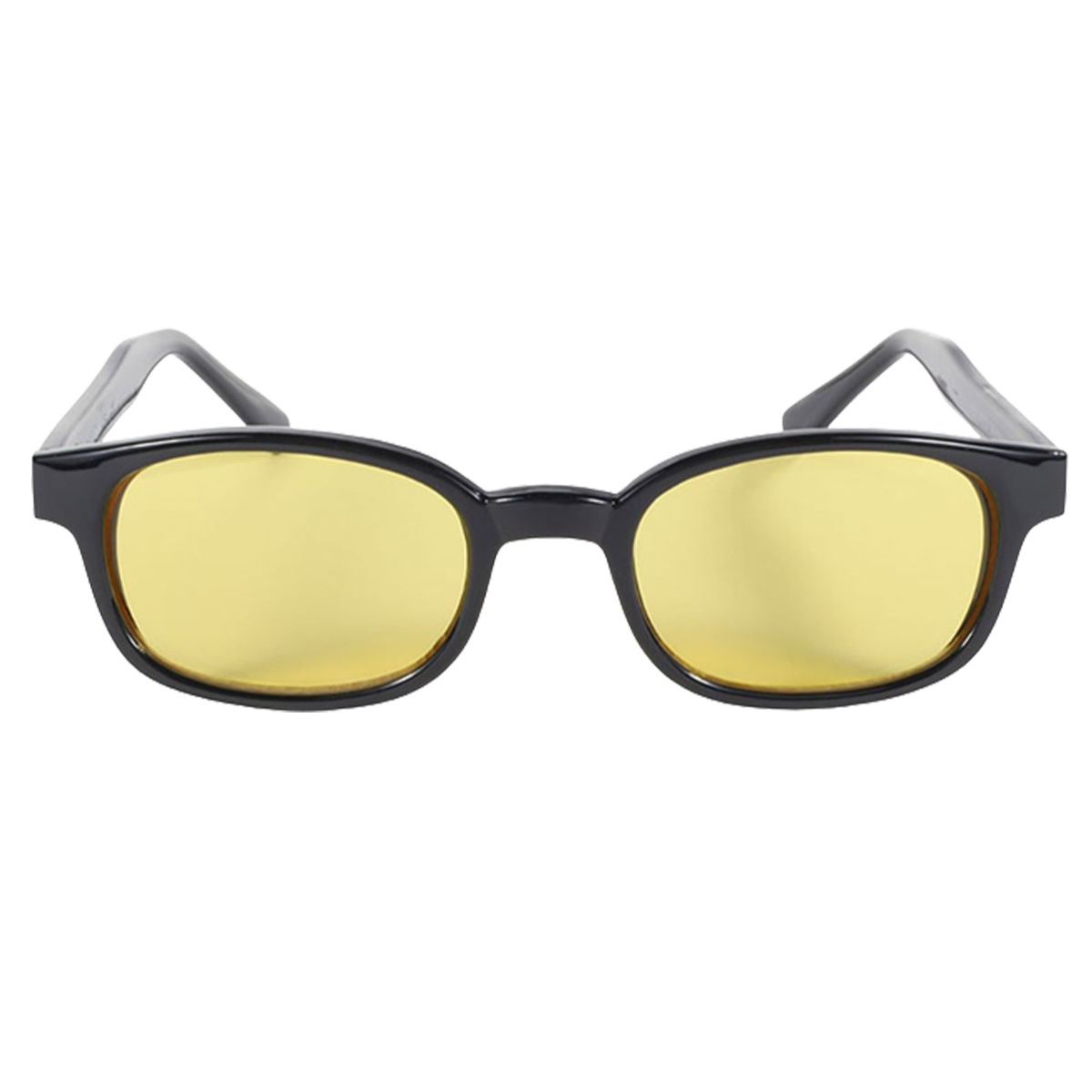 Occhiali da sole KD's 20112 con montatura classica nera e lenti gialle