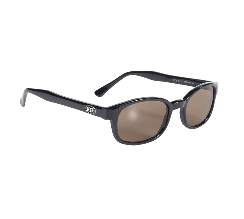 Γυαλιά ηλίου KD's 2121 με κλασικό μαύρο σκελετό και σκούρους καφέ φακούς