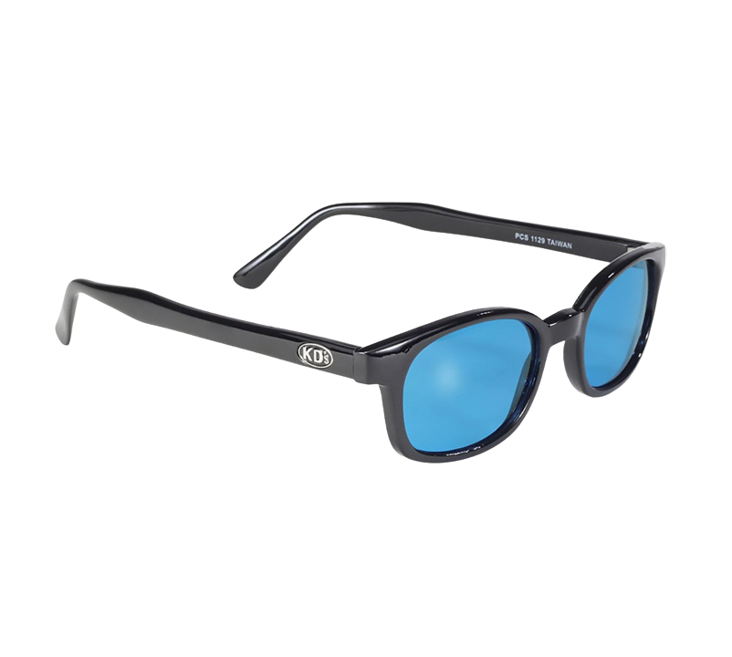 Lunettes de soleil X-KD's 1129 monture noire et verres turquoise