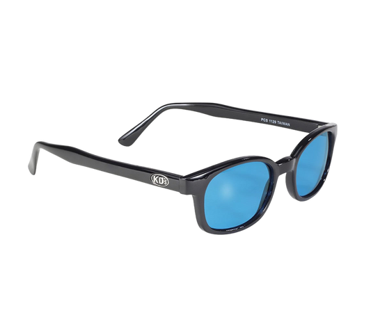 Gafas de sol X-KD's 1129 montura negra y cristales turquesa