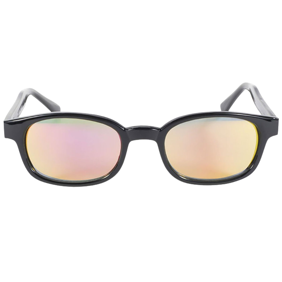 Occhiali da sole KD's 20114 con classica montatura nera e lenti a specchio