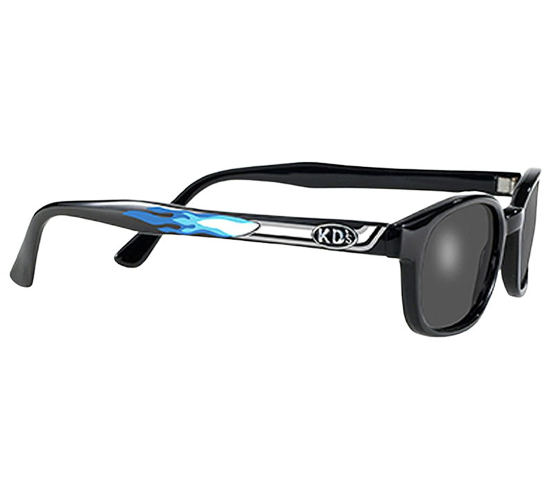 Lunettes de soleil KD's 2227 avec monture déco pot d'échappement et verres foncés