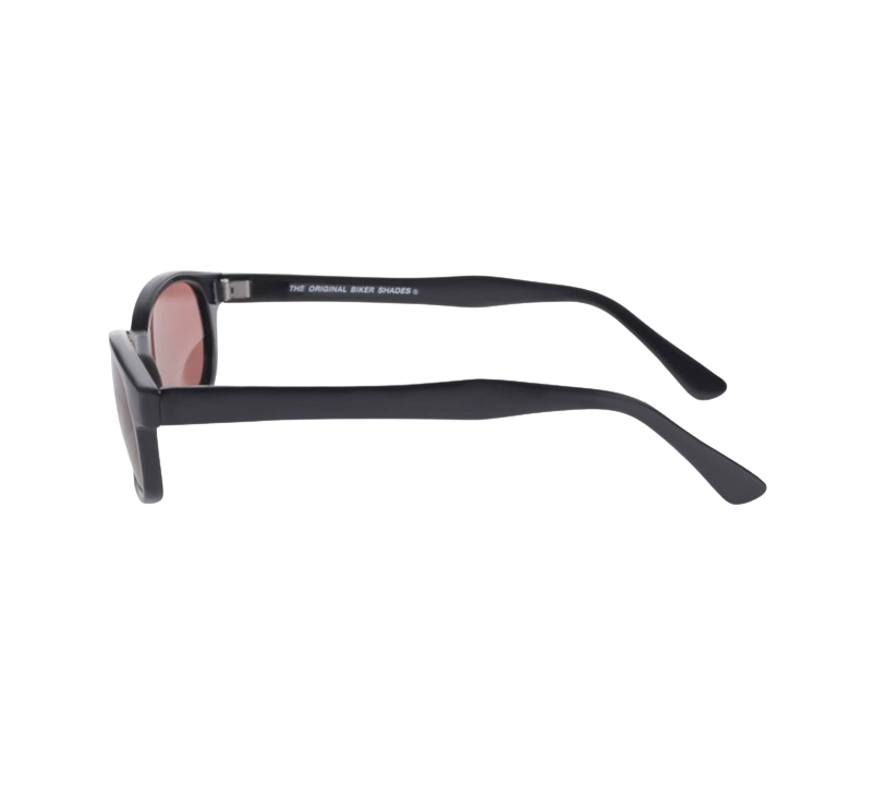 Lunettes de soleil X-KD's 12120 monture noire mat et verres roses