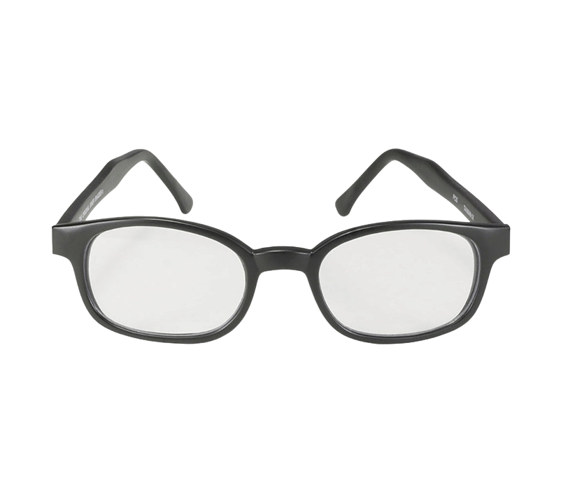 Lunettes de soleil X-KD's 10015 verres clairs sur monture noir mat