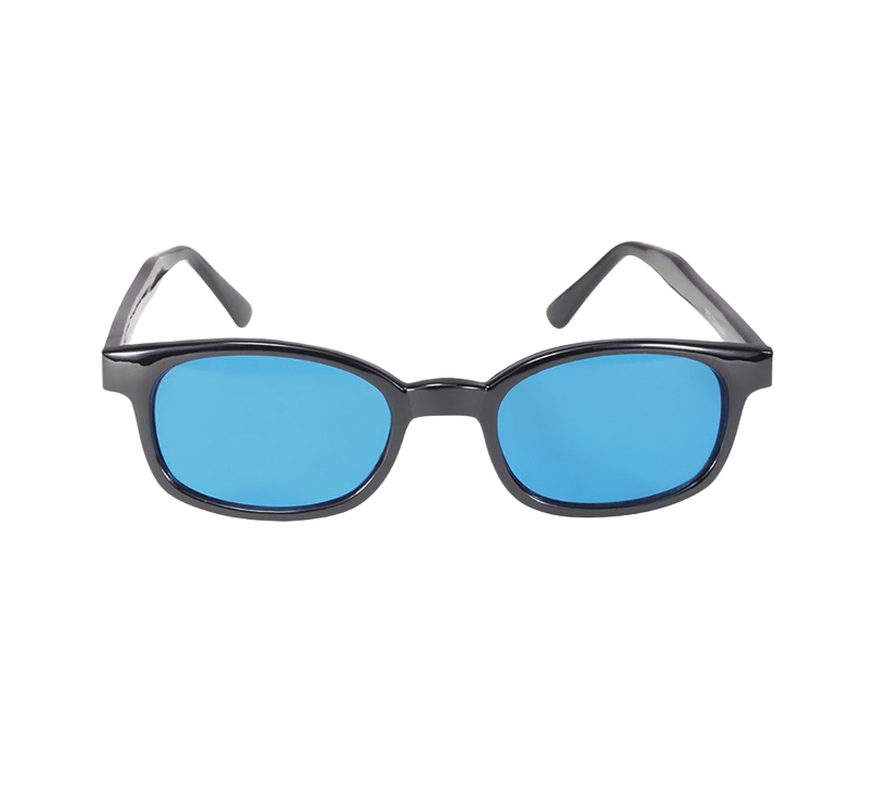 Lunettes de soleil X-KD's 1129 monture noire et verres turquoise