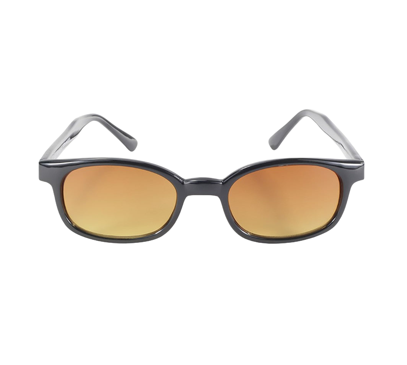 Occhiali da sole 11119 di X-KD con montatura nera e lenti color ambra