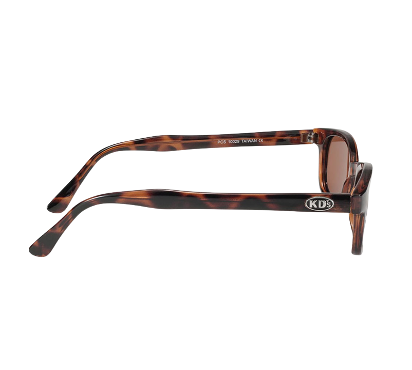 Occhiali da sole 10029 di X-KD con lenti polarizzate color ambra e montatura tartarugata