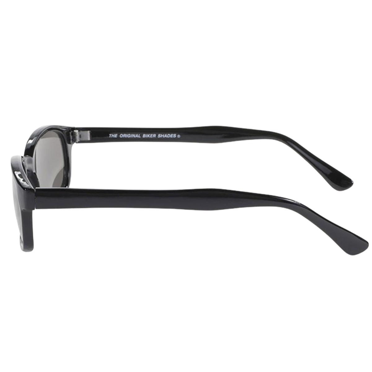 Gafas de sol KD 20110 con lentes plateadas efecto espejo en una montura clásica negra