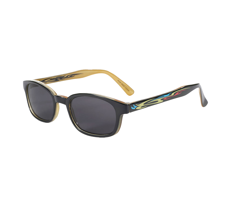 Lunettes de soleil KD's 5400 avec monture tatouage tribal et verres gris