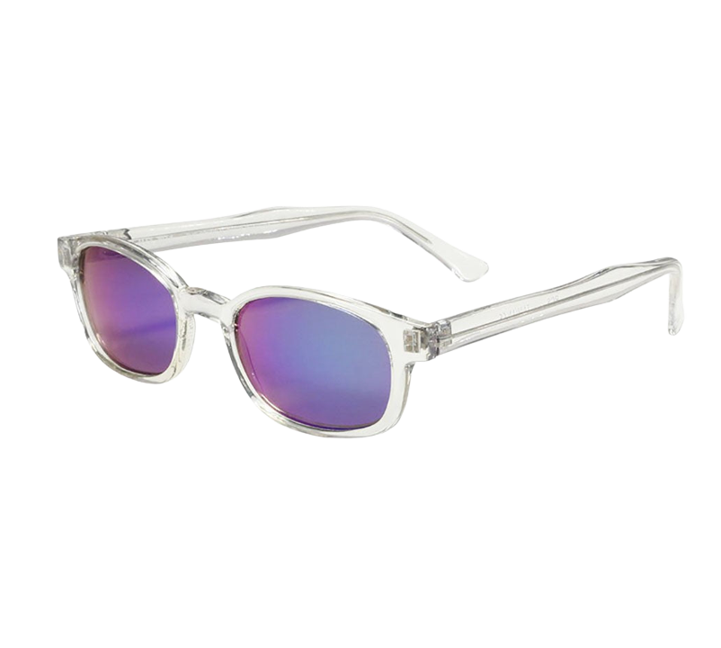 Occhiali da sole 12018 di X-KD Montatura in cristallo deco e lenti colorate a specchio