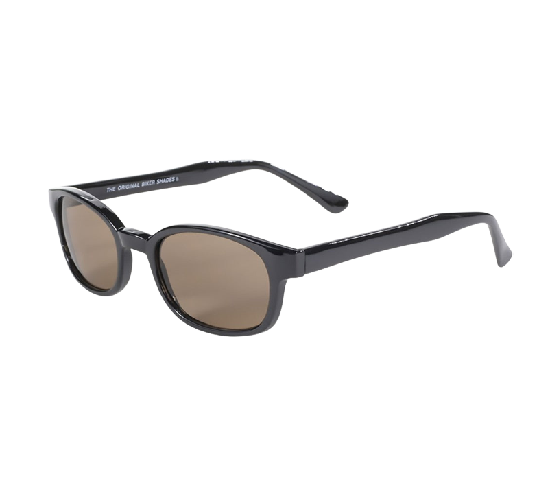 Γυαλιά ηλίου KD's 2121 με κλασικό μαύρο σκελετό και σκούρους καφέ φακούς