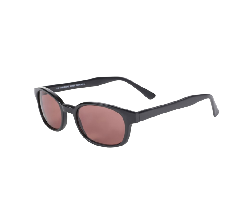 Lunettes de soleil KD's 22120 , monture noir mat et verres roses