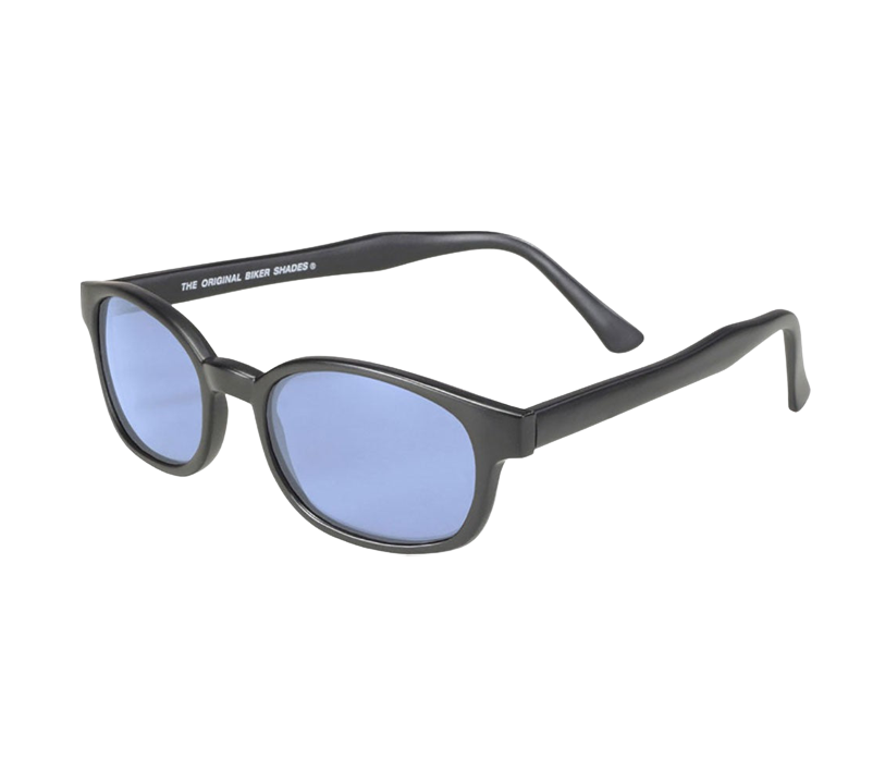 Lunettes de Soleil X-KD's 10012 aux verres bleus et monture noir mat