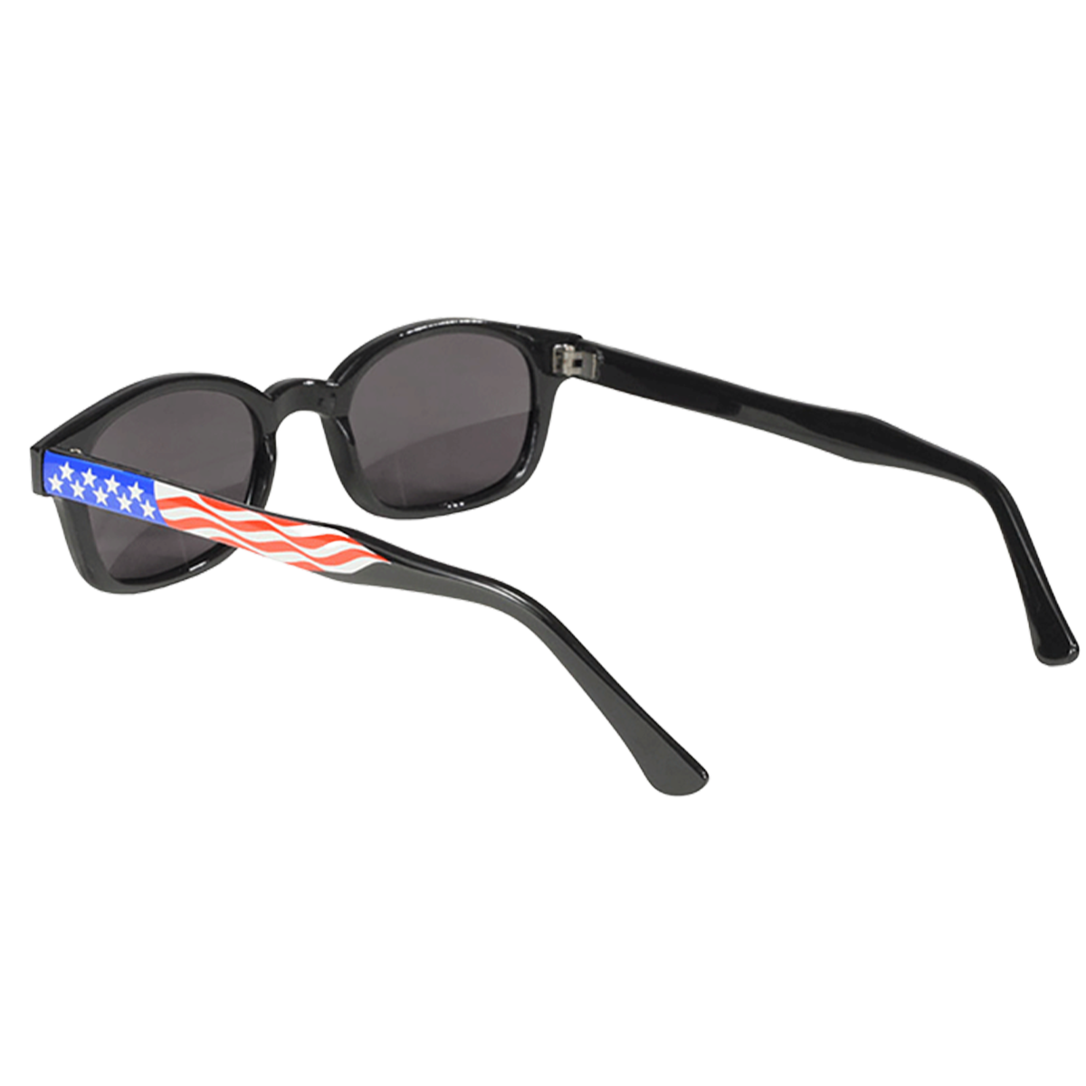 Gafas de sol KD's 20050 con cristales ahumados y decoración de la bandera de EE.UU.