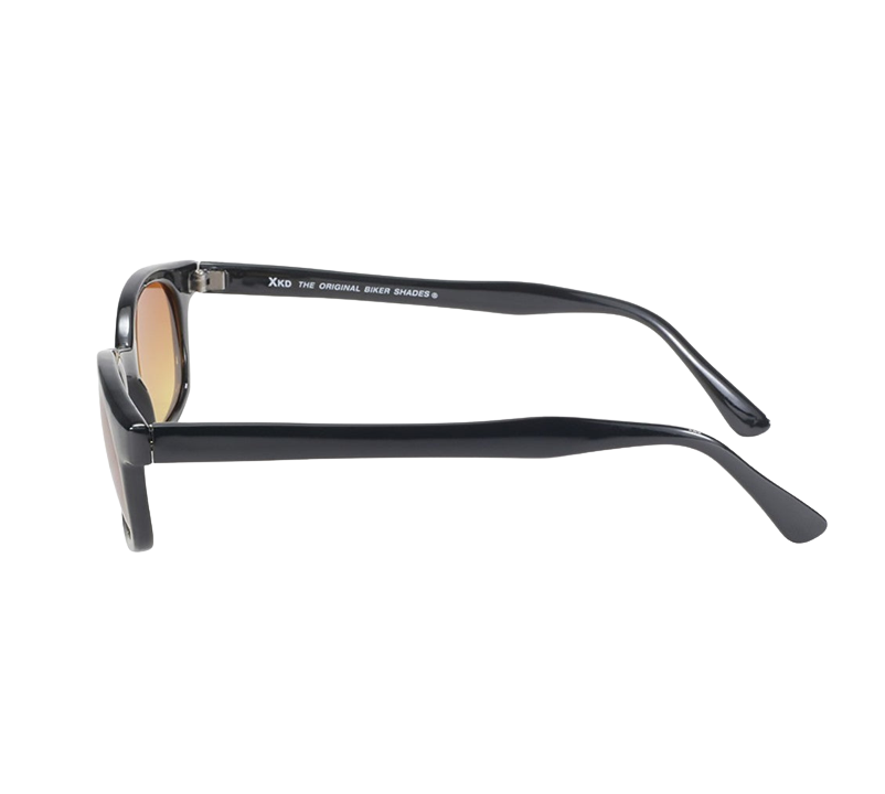 Occhiali da sole 11119 di X-KD con montatura nera e lenti color ambra