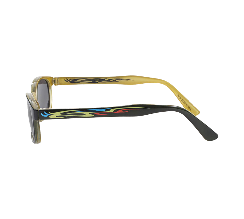 Lunettes de soleil KD's 5400 avec monture tatouage tribal et verres gris
