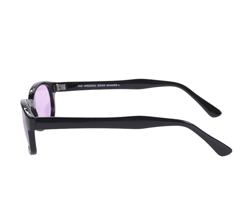 Occhiali da sole KD's 21216 con montatura classica nera e lenti viola