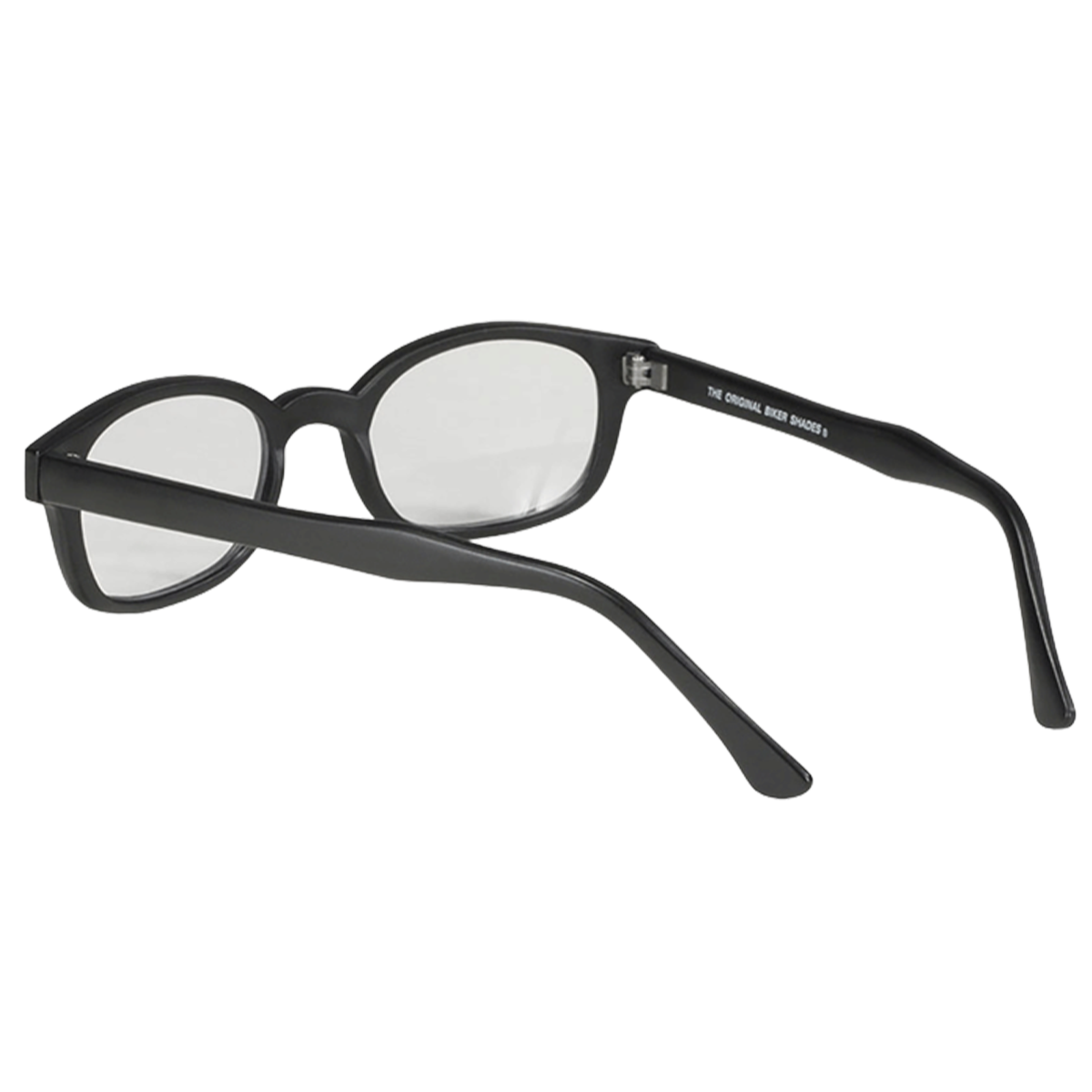 KD's 20015 Sonnenbrille mit klaren Gläsern und mattschwarzem Gestell