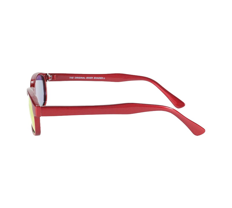 Γυαλιά ηλίου 10124 της X-KD με κόκκινο μεταλλικό σκελετό και κόκκινους φακούς με εφέ καθρέφτη