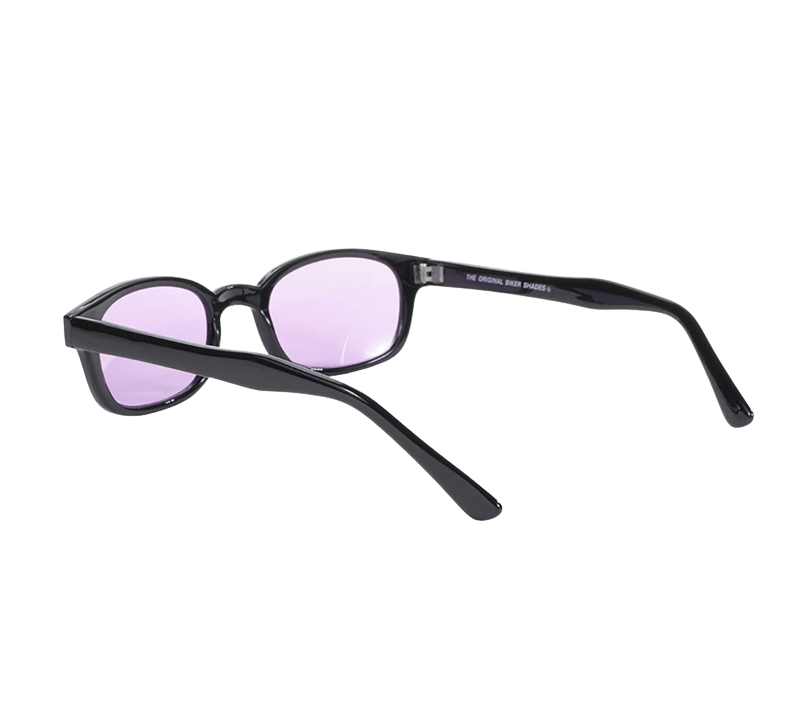 Occhiali da sole KD's 21216 con montatura classica nera e lenti viola