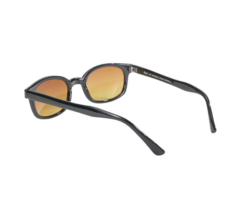 Occhiali da sole 11119 di X-KD con montatura nera e lenti color ambra