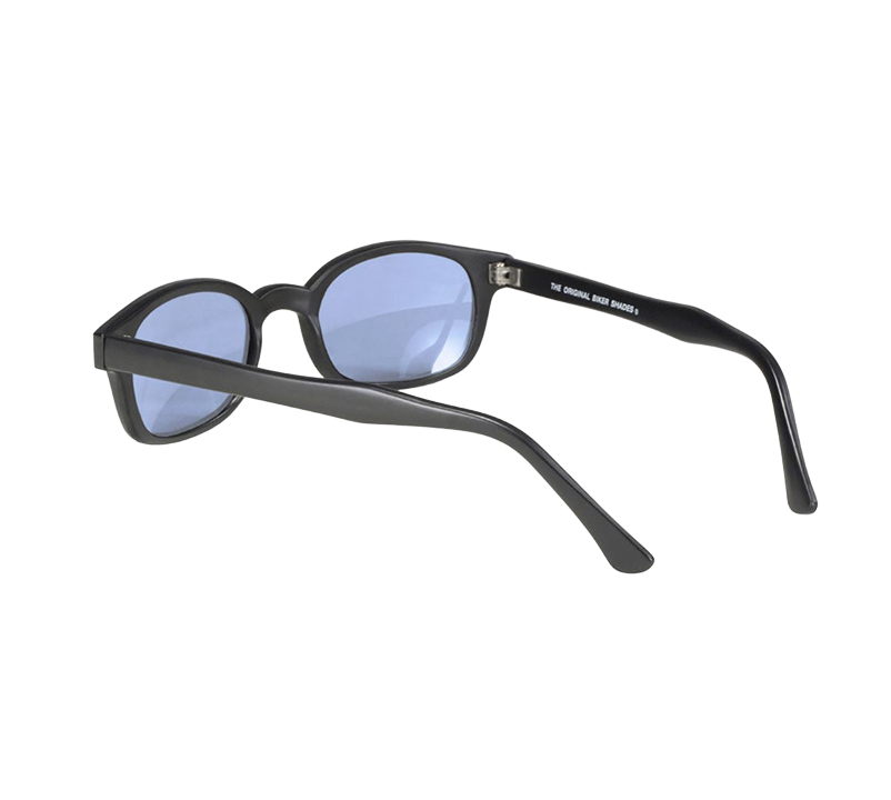 Lunettes de Soleil X-KD's 10012 aux verres bleus et monture noir mat