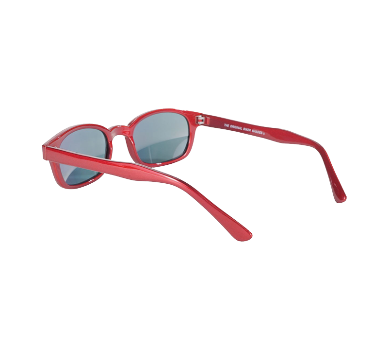 Γυαλιά ηλίου 10124 της X-KD με κόκκινο μεταλλικό σκελετό και κόκκινους φακούς με εφέ καθρέφτη