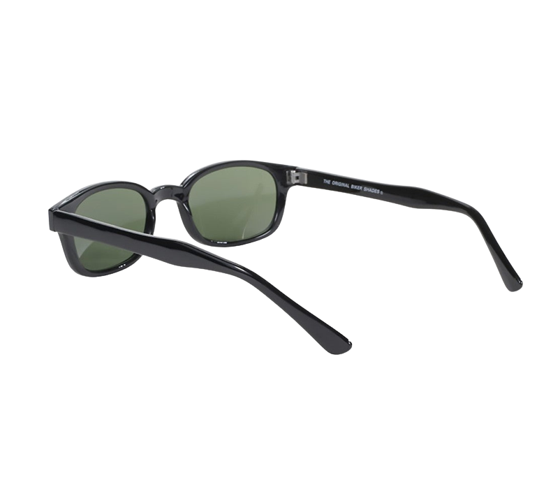 Occhiali da sole KD's 2126 con montatura classica nera e lenti verde scuro