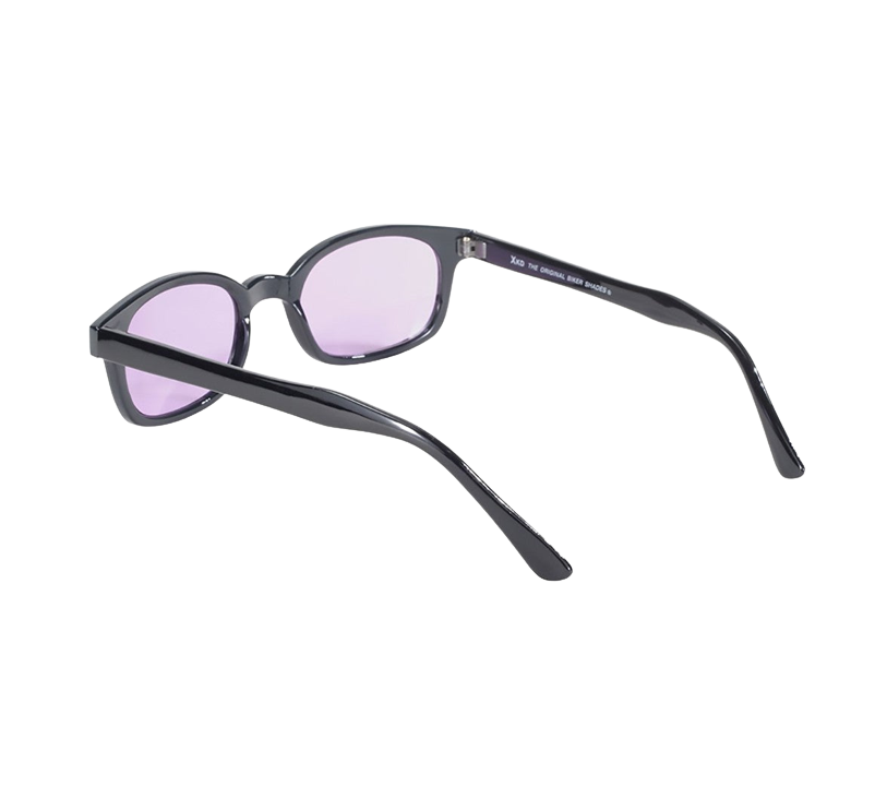 Occhiali da sole 11216 di X-KD con montatura nera e lenti viola
