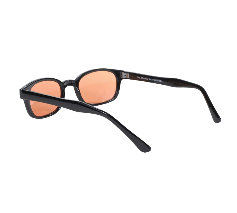 Occhiali da sole KD's 2128 con montatura classica nera e lenti arancioni