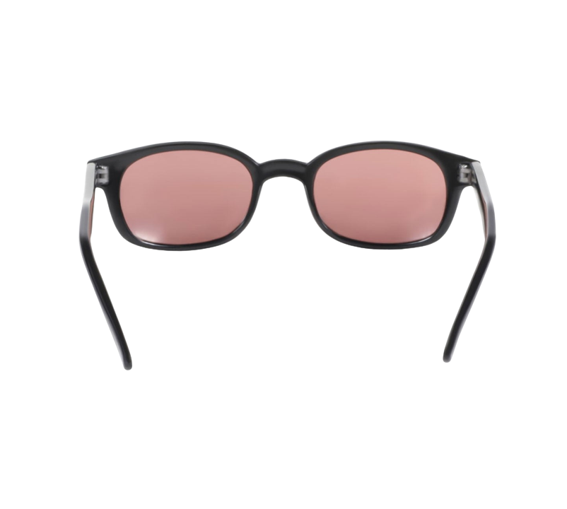 Lunettes de soleil KD's 22120 , monture noir mat et verres roses