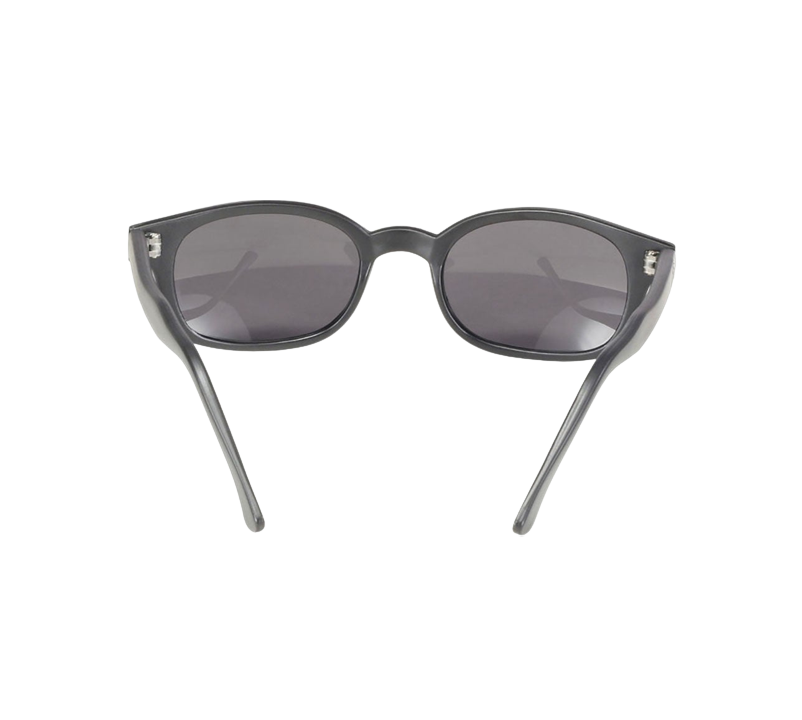 Occhiali da sole 10019 di X-KD con montatura nera opaca e lenti polarizzate grigie.