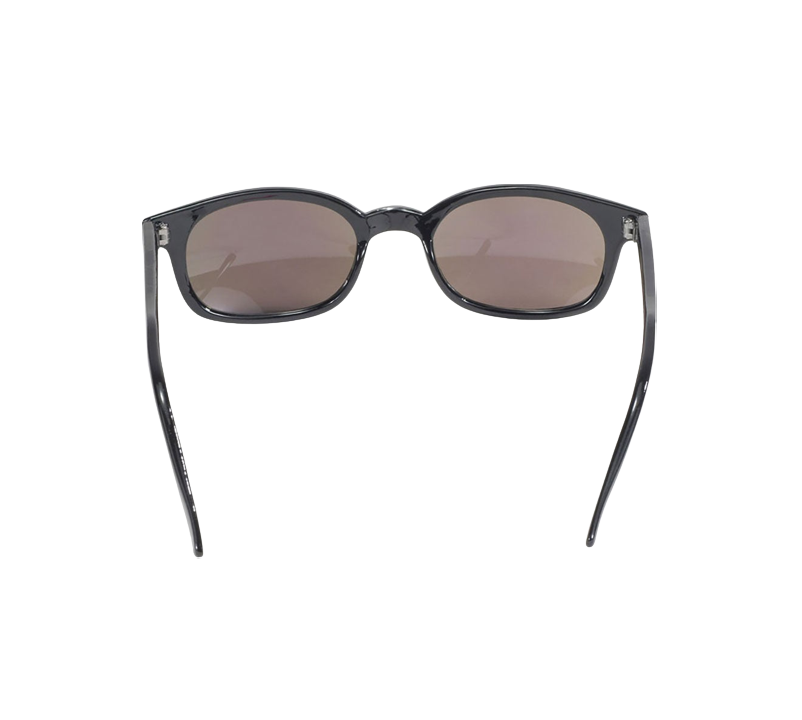 Lunettes de soleil X-KD's 10118 avec monture noire et verres irisés effet miroir