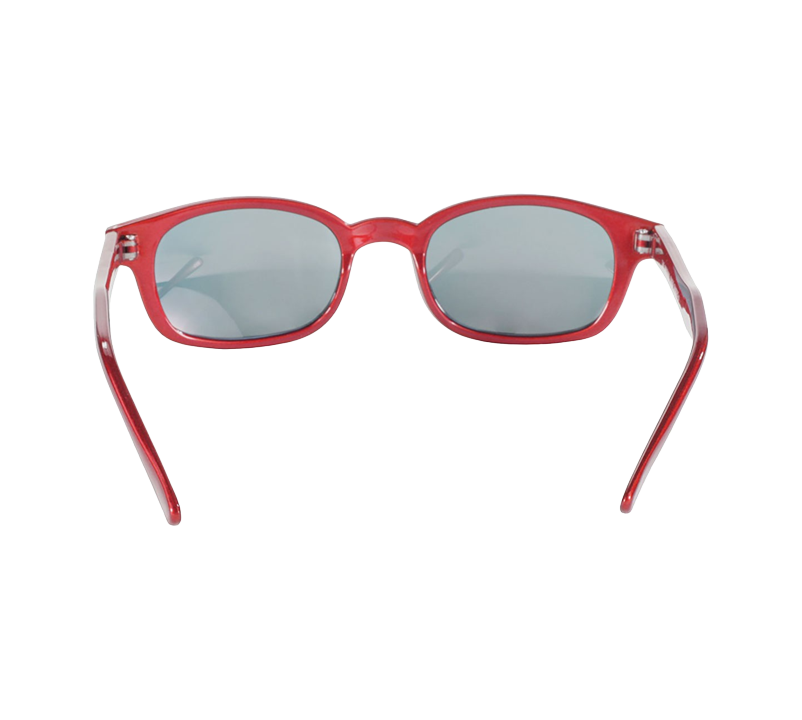 Γυαλιά ηλίου 10124 της X-KD με κόκκινο μεταλλικό σκελετό και κόκκινους φακούς με εφέ καθρέφτη
