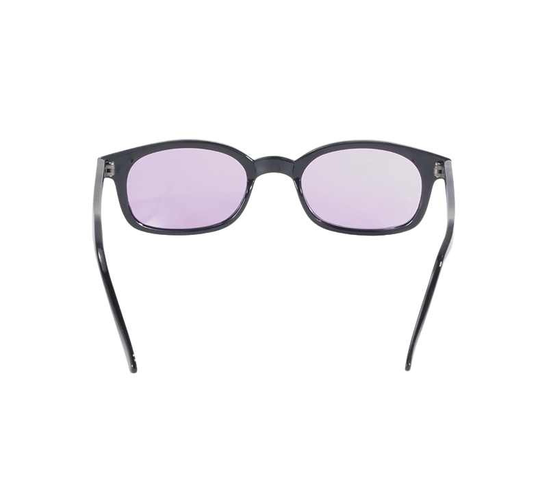 Occhiali da sole 11216 di X-KD con montatura nera e lenti viola