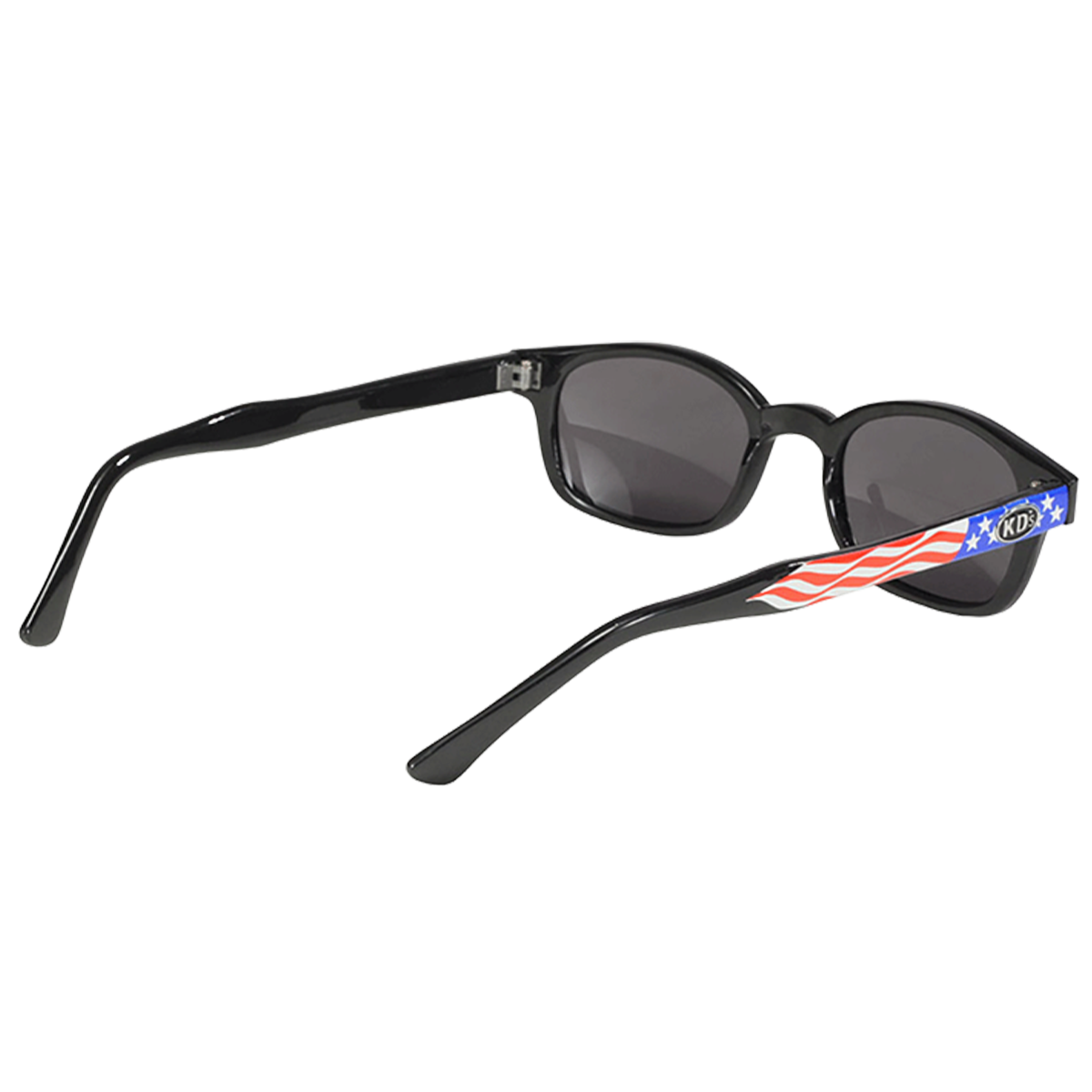 Gafas de sol KD's 20050 con cristales ahumados y decoración de la bandera de EE.UU.