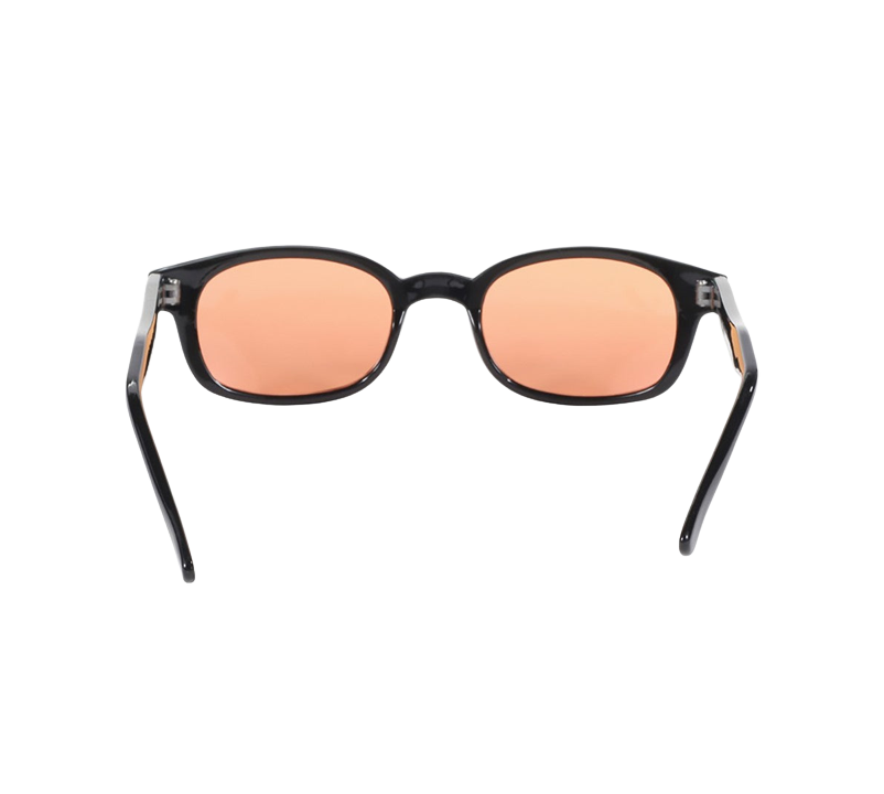 Occhiali da sole KD's 2128 con montatura classica nera e lenti arancioni