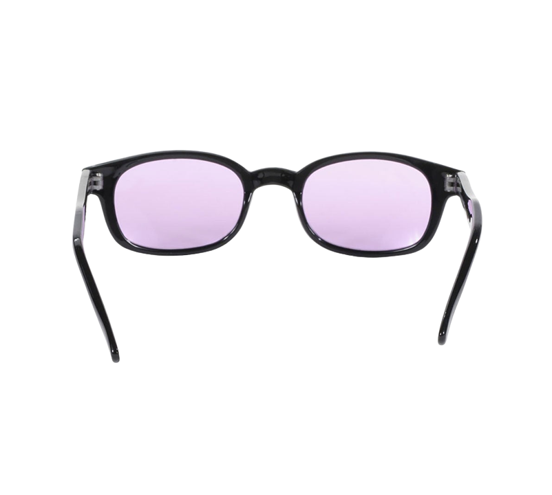 Occhiali da sole KD's 21216 con montatura classica nera e lenti viola