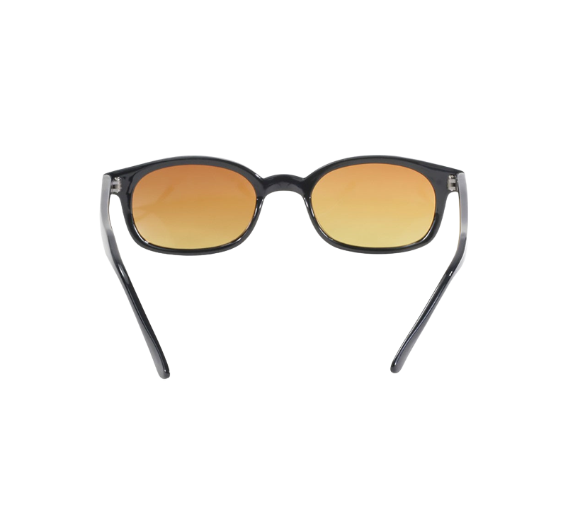 Occhiali da sole 11119 di X-KD con montatura nera e lenti color ambra